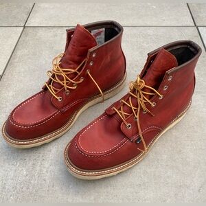 Red Wing GORE-TEX Classic Moc Boots in Rich Brown Leather - Size 11